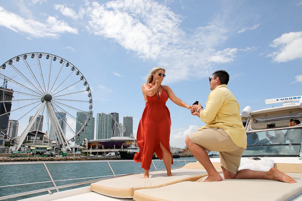 Proposal Photographer Miami 2 Miami proposal photographer propose engagement yacht boat SMALL 3