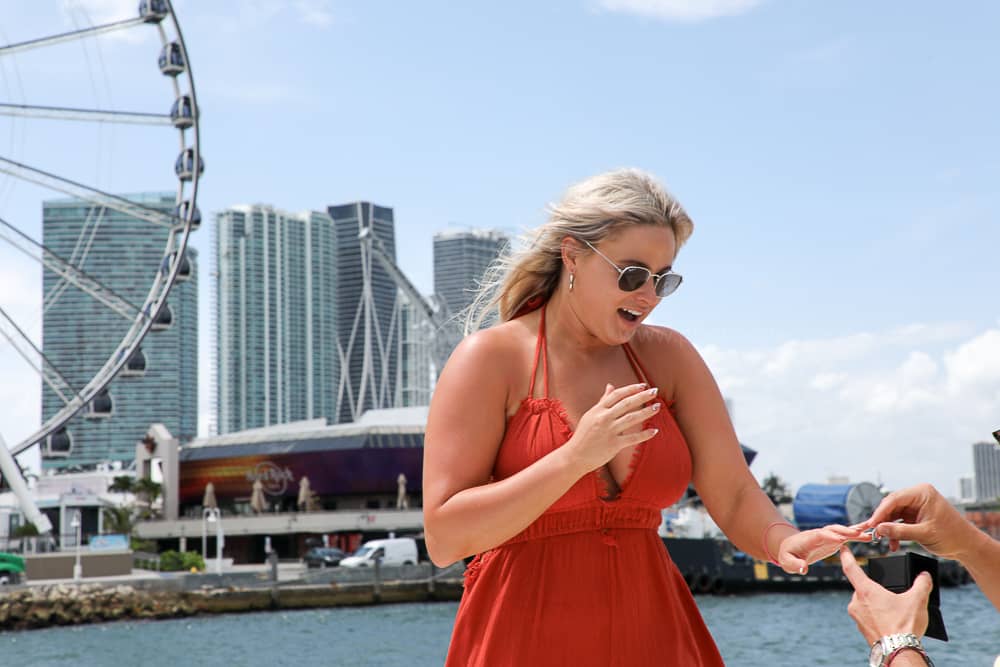 Miami proposal photographer propose engagement yacht boat SMALL 4