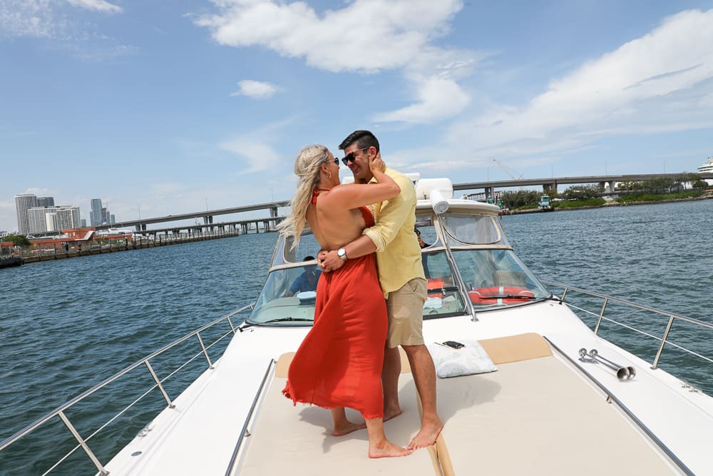Proposal Photographer Miami 4 Miami proposal photographer propose engagement yacht boat SMALL 8