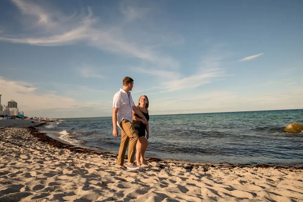 Engagement Photographer Miami 15 Couple sharing engagement proposal moment at Faena Hotel Miami Beach 47 captured by Miami photographer