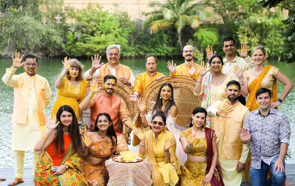 Indian pakistan haldi photoshoot