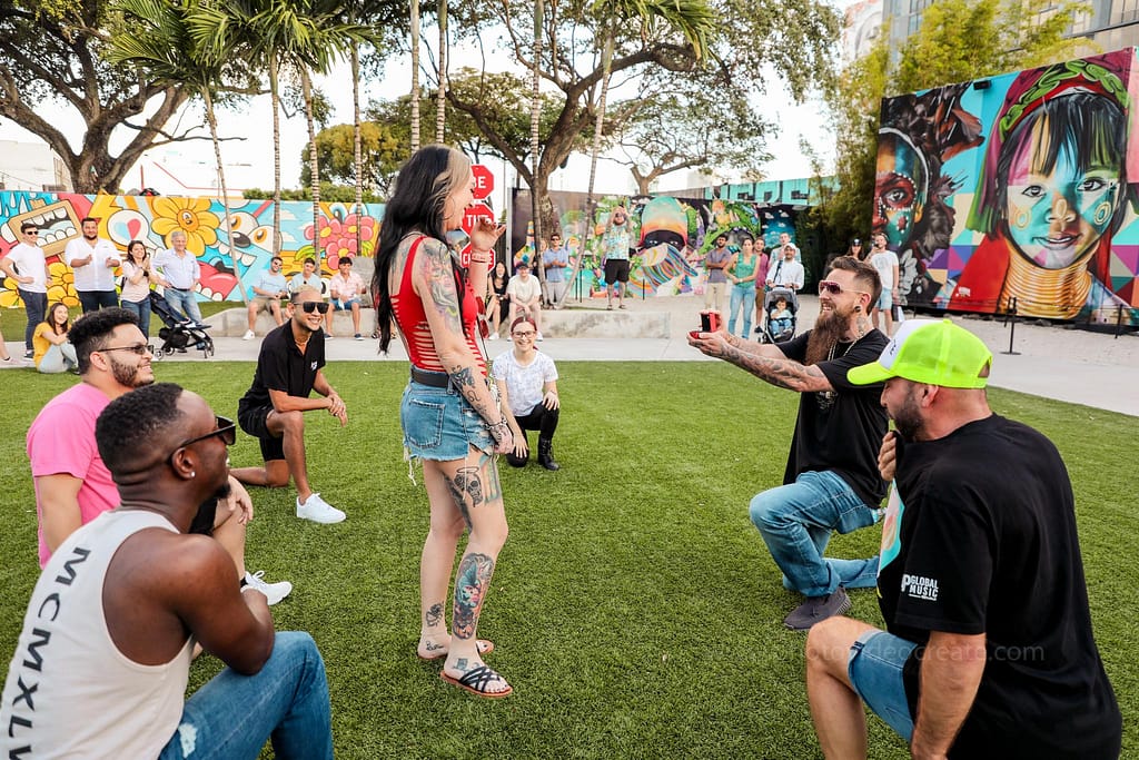 Hire Miami Valentine's Day 2026 Photographer 7 miami-photographer-wynwood-wall-suprised-propose-engagement-6
