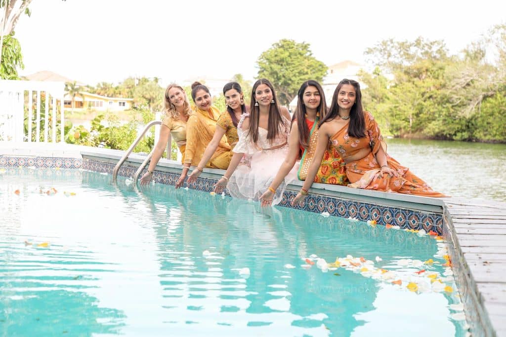 Indian pakistan haldi photoshoot