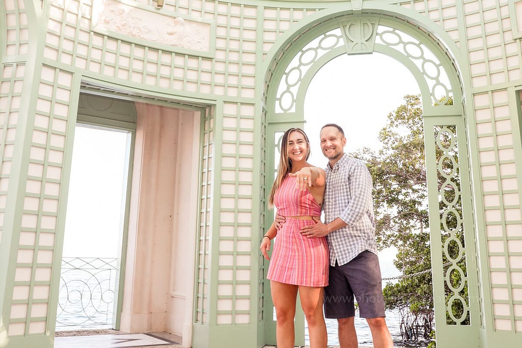 Engagement Photographer Miami 14 vizcaya museum suprised proposal tea house engagement miami photographer 22