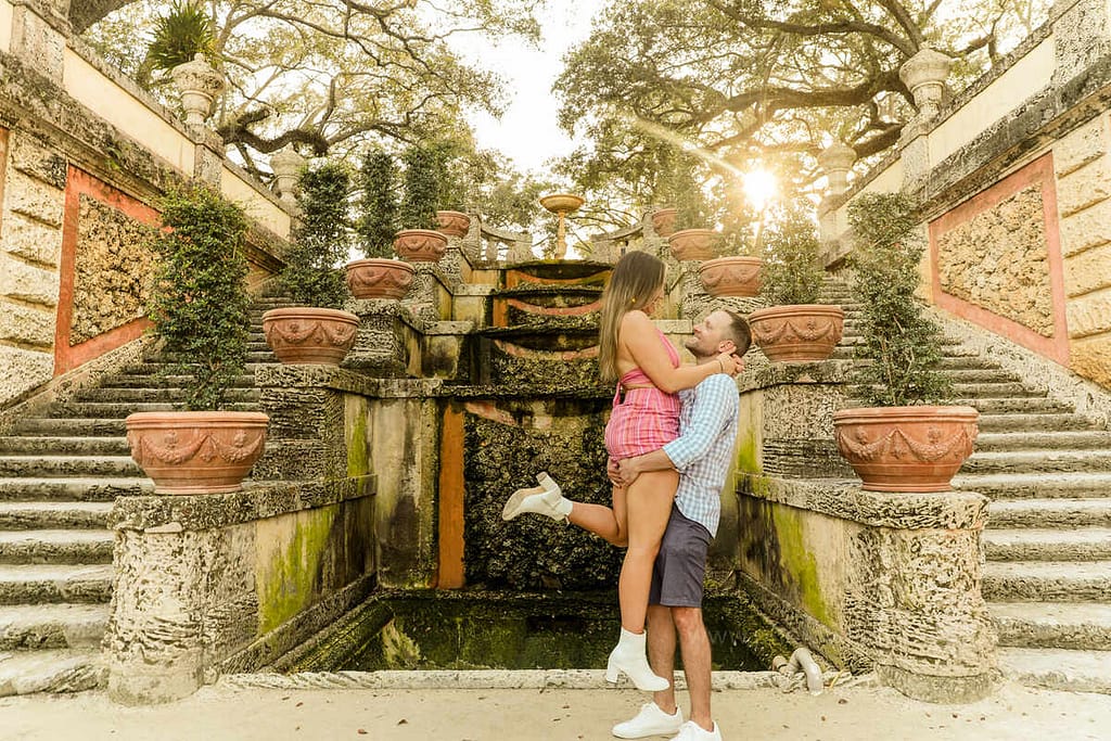 Engagement Photographer Miami 13 vizcaya museum suprised proposal tea house engagement miami photographer 81