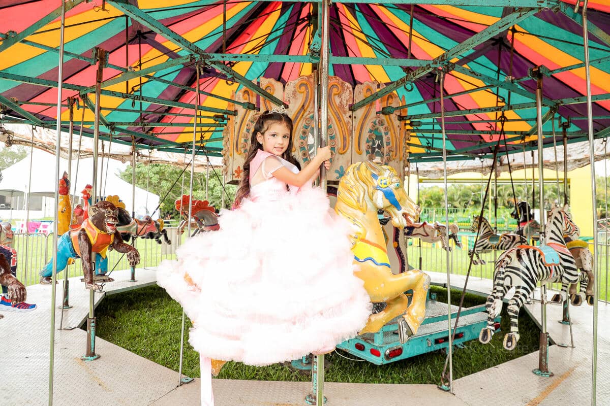 Happy kids and family enjoying a birthday party, captured by a Miami photographer