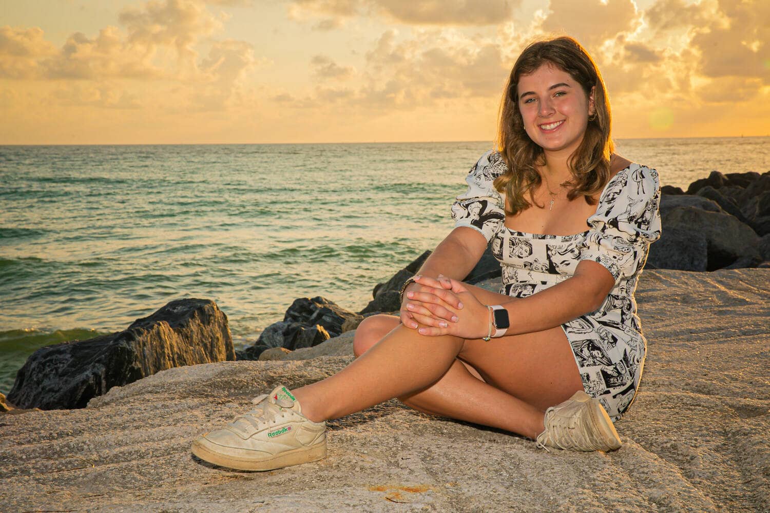 Miami family and senior portrait captured by a professional photographer during an outdoor session