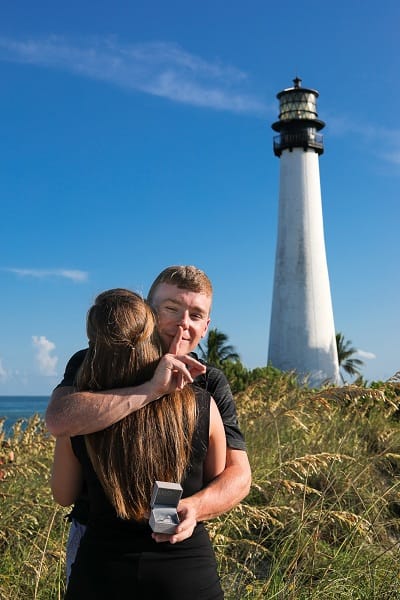Engagement Photographer Miami 9 Key Biscayne Cape Florida Lighthouse propose photographer miami 10